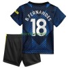 Maillot de Supporter Manchester United Bruno Fernandes 18 Troisième 2021-22 Pour Enfant